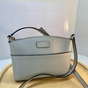Kate Spade Grove Street Millie Light Gray Crossbody Bag